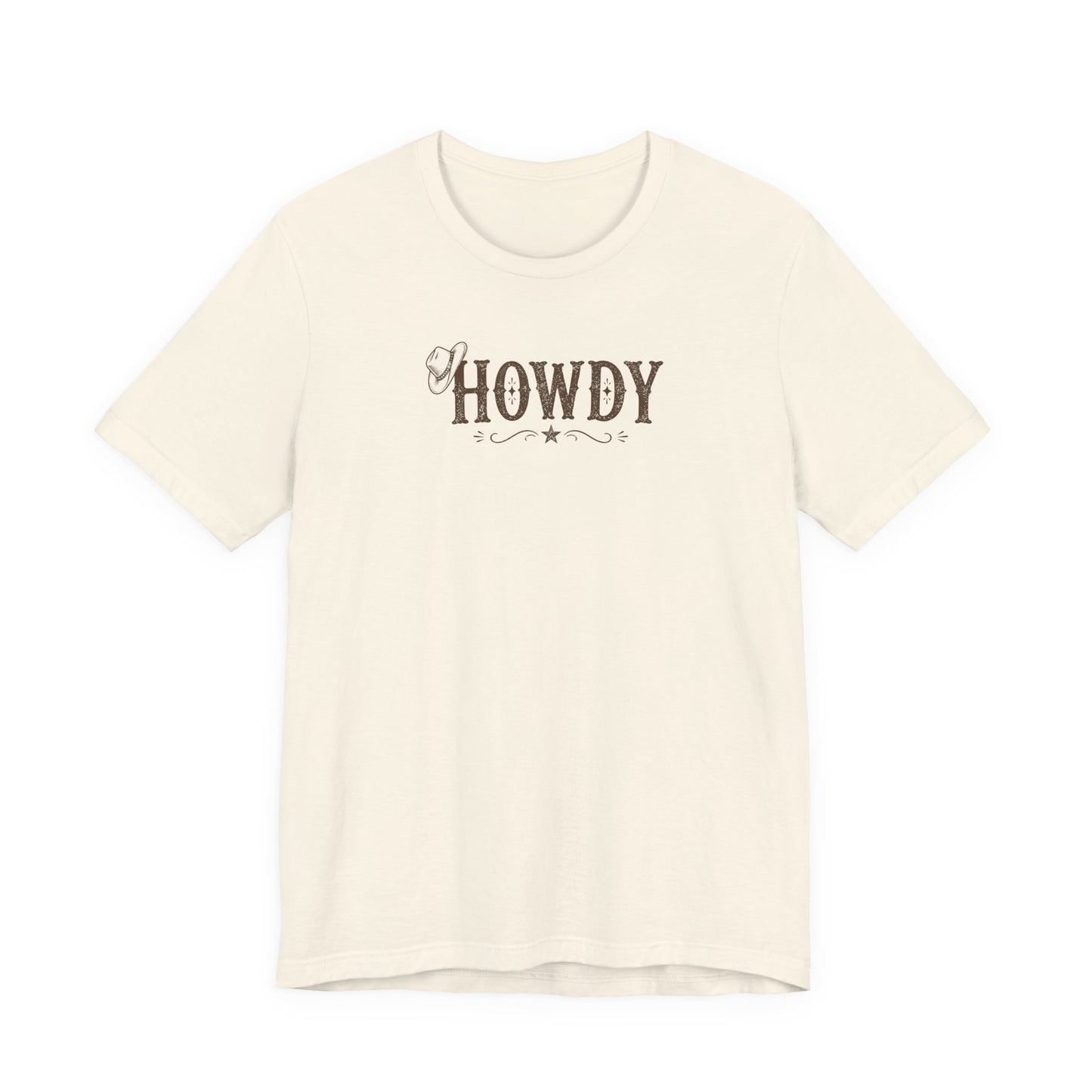 Howdy Western Graphic T‑Shirt— Vintage Cowboy Greeting T‑Shirt