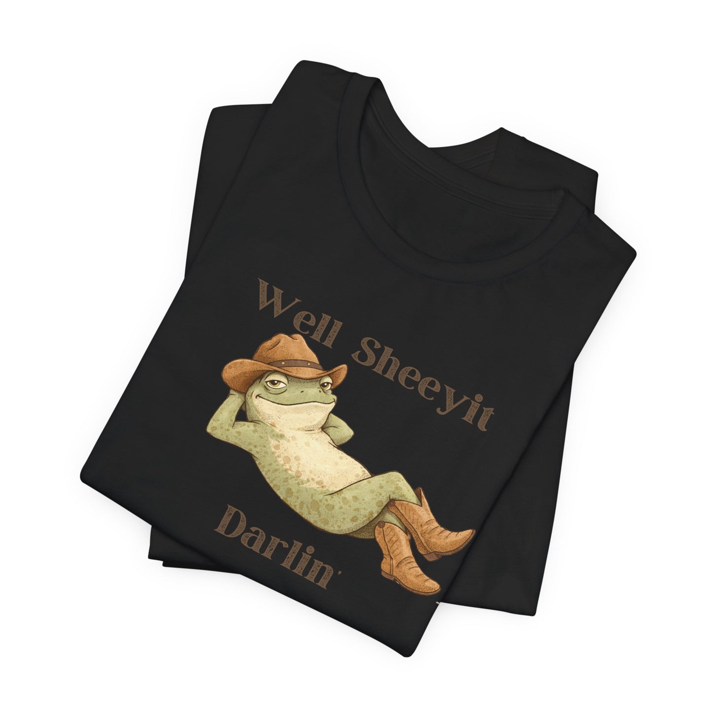 Frog Relaxing Graphic Shirt — "Well Sheeyit Darlin"