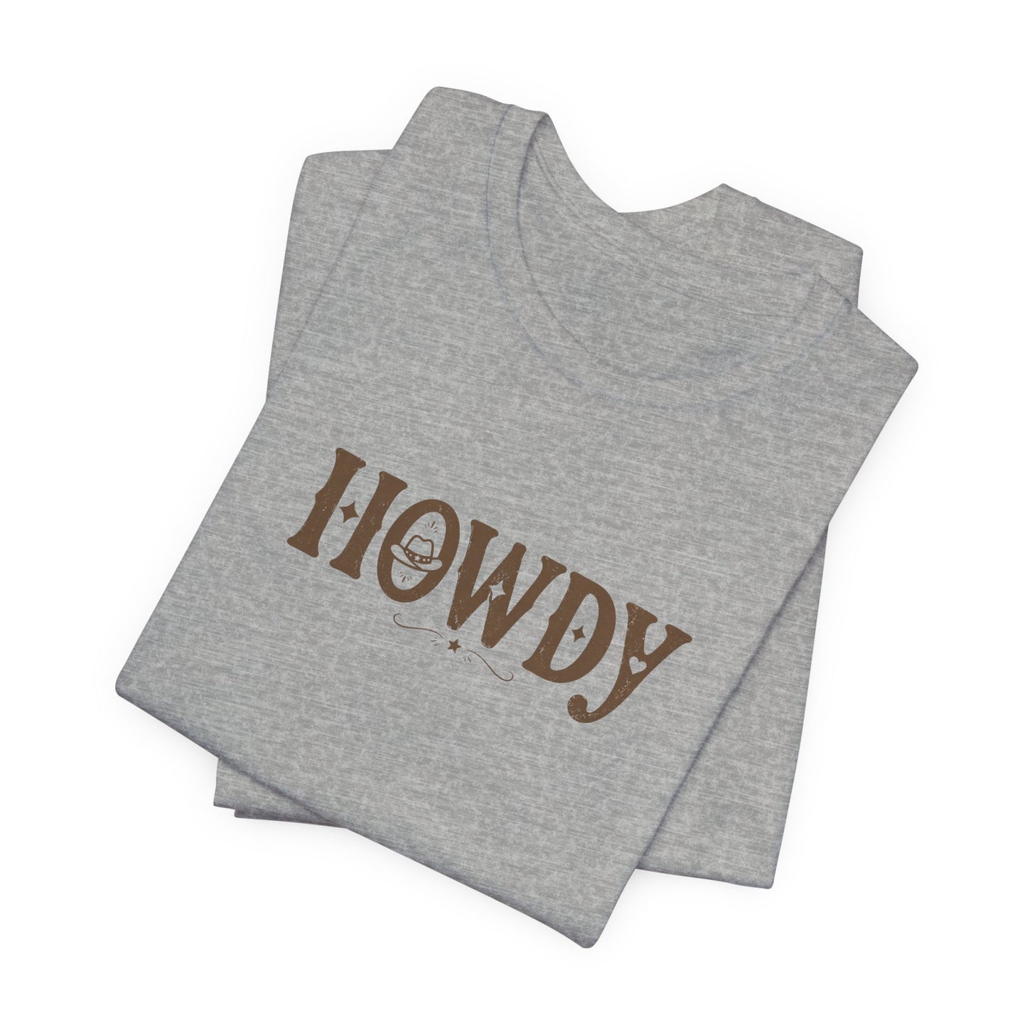 Howdy Graphic Tee — Western Cowboy Greeting T-Shirt