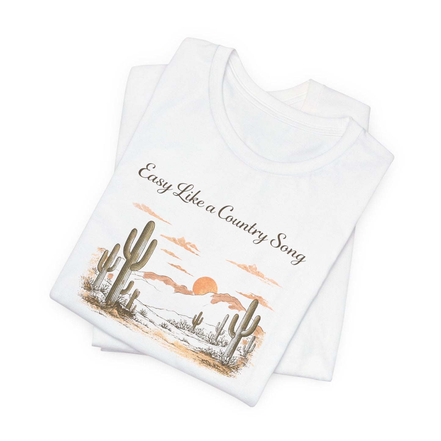 Country Sunset T-Shirt – "Easy Like a Country Song"