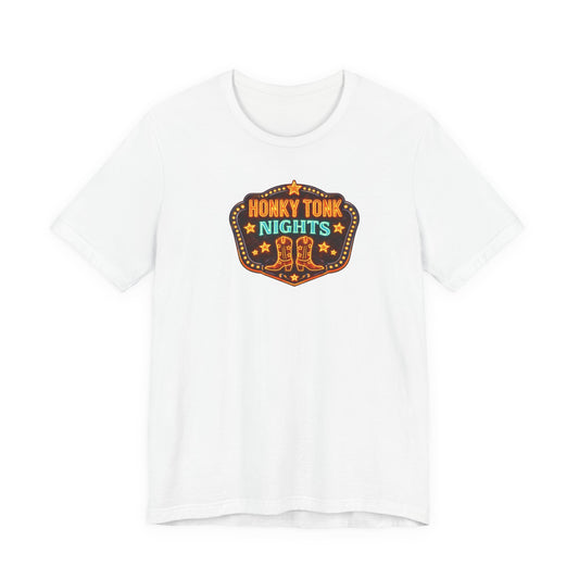 Honky Tonk Nights T-Shirt — Retro Country Western Tee