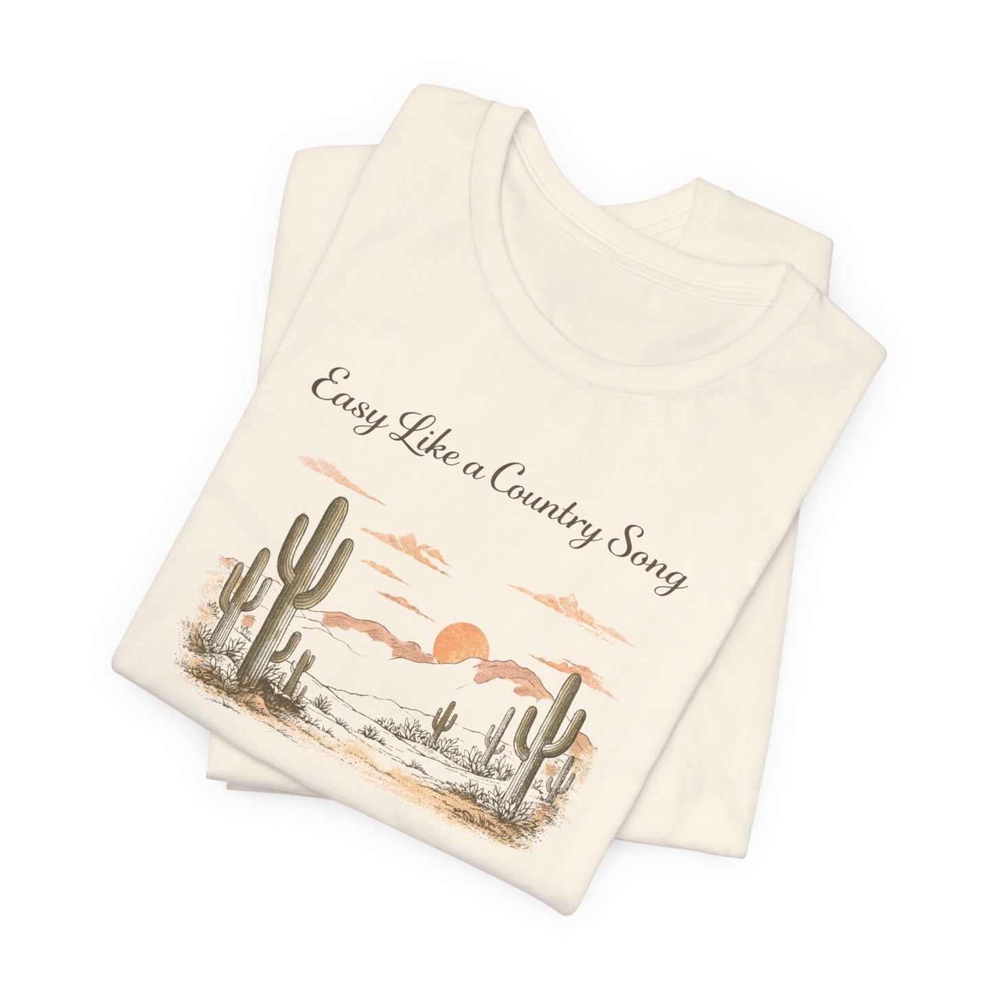 Country Sunset T-Shirt – "Easy Like a Country Song"