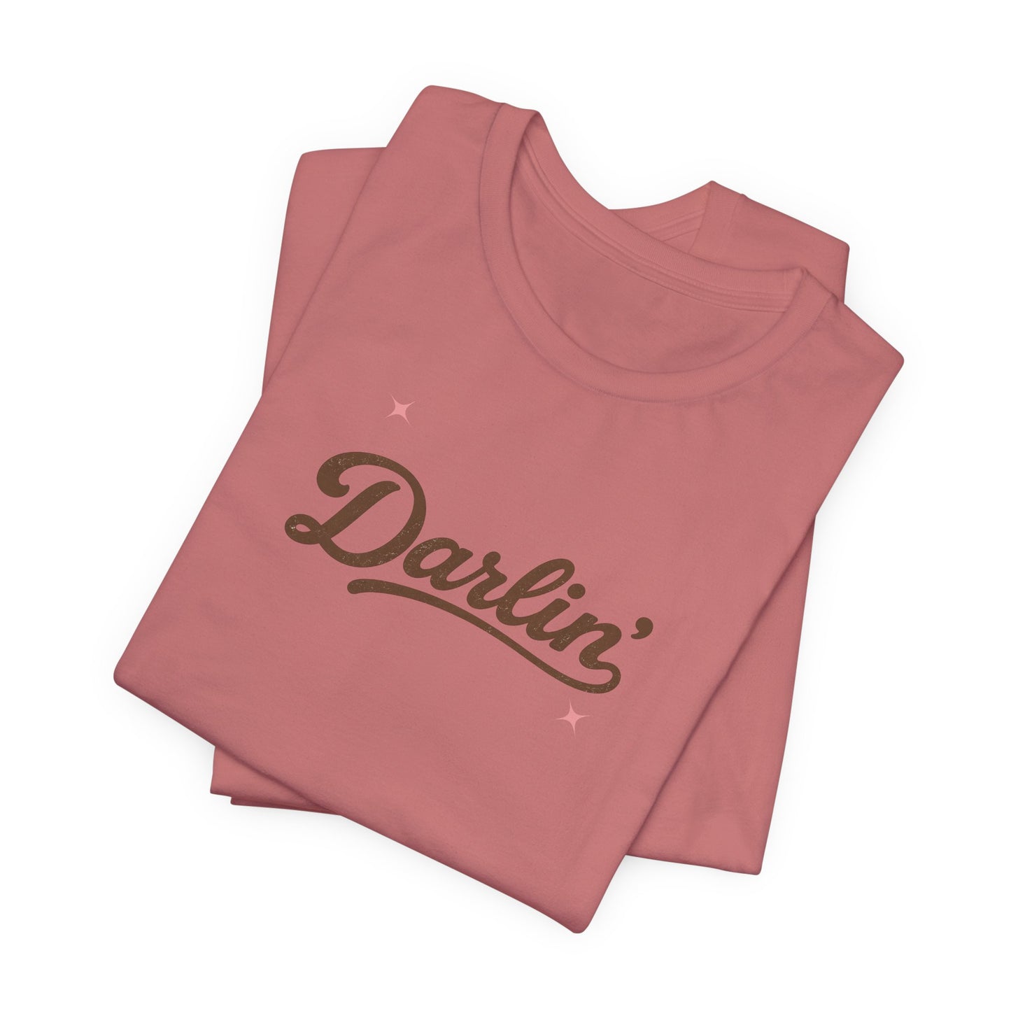 Darlin' Graphic T‑Shirt – Retro Script Women's Casual