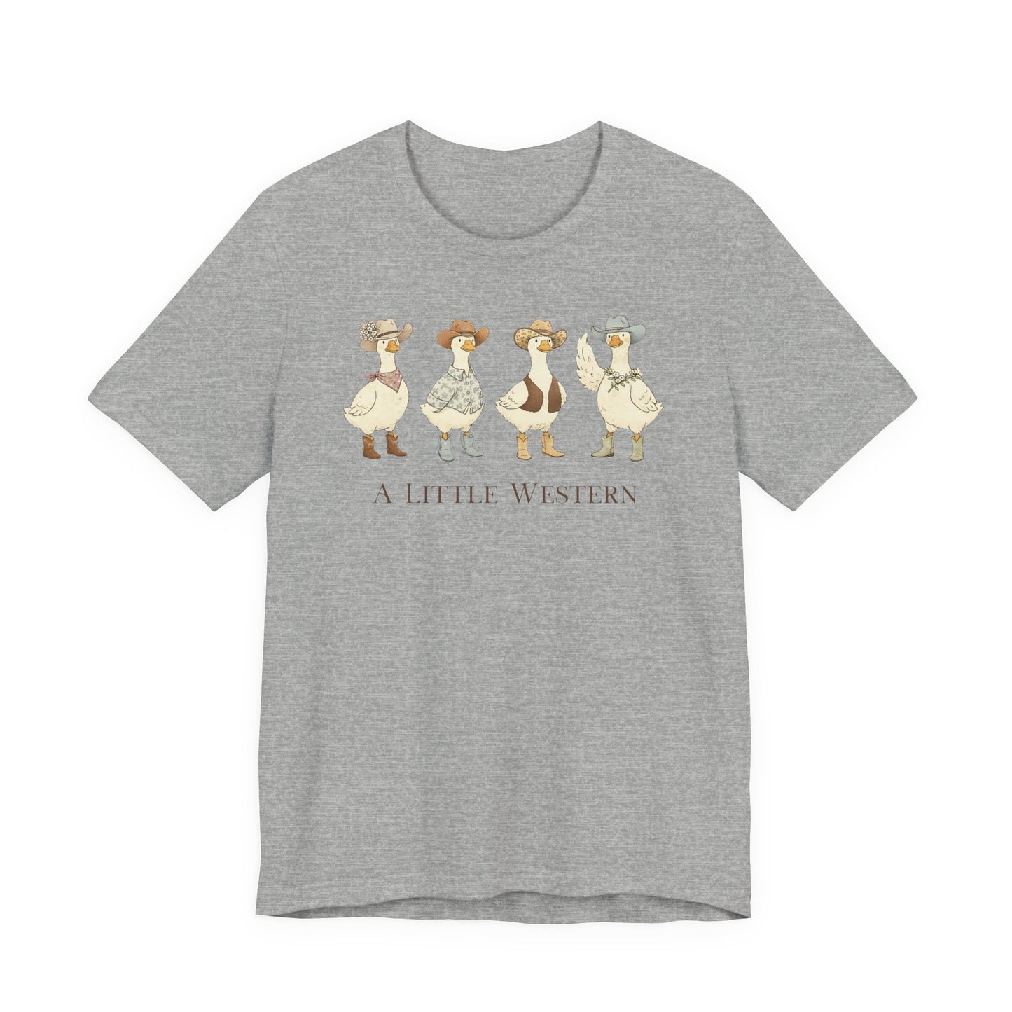 Country Ducks Graphic T-Shirt - 'A Little Western'