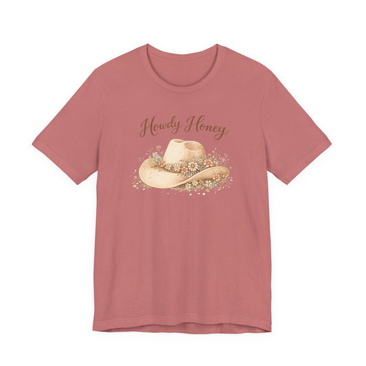 Howdy Honey Cowboy Hat T‑Shirt