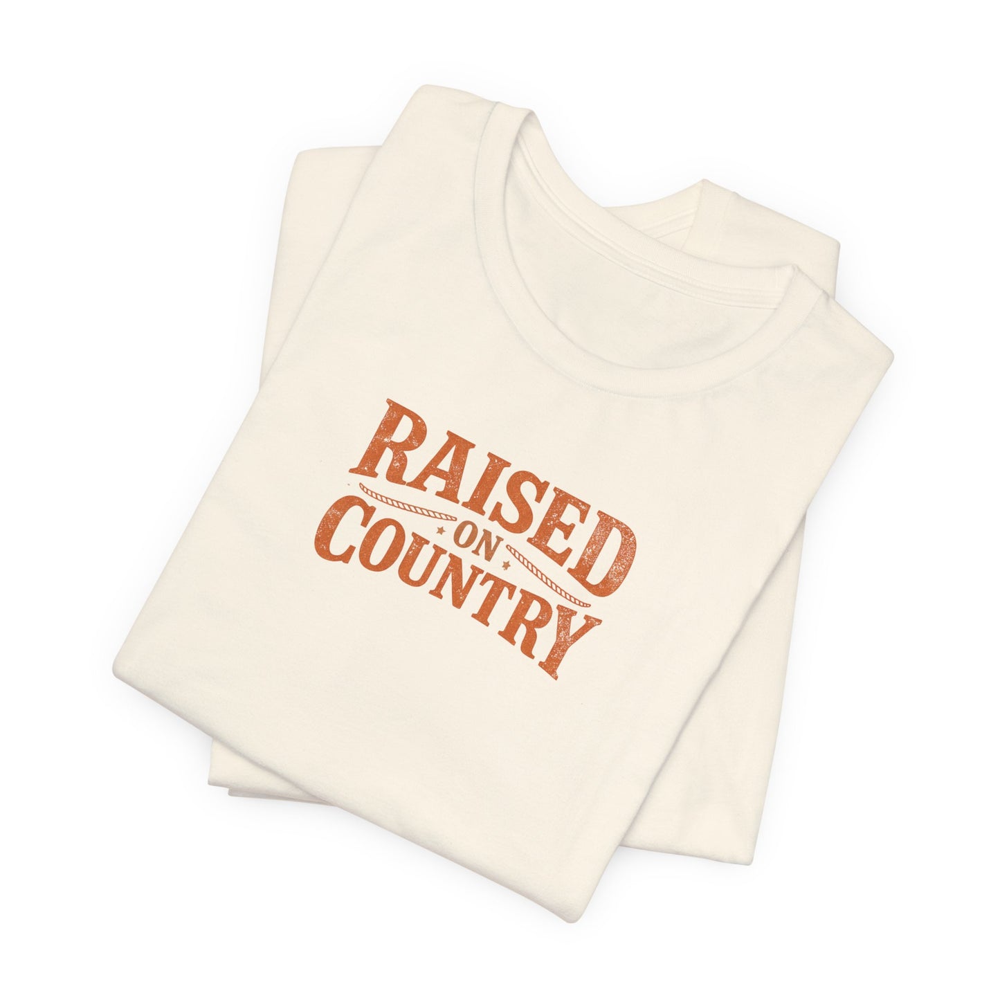 Raised on Country T-Shirt — Vintage Western Graphic Tee for Country Music Lovers