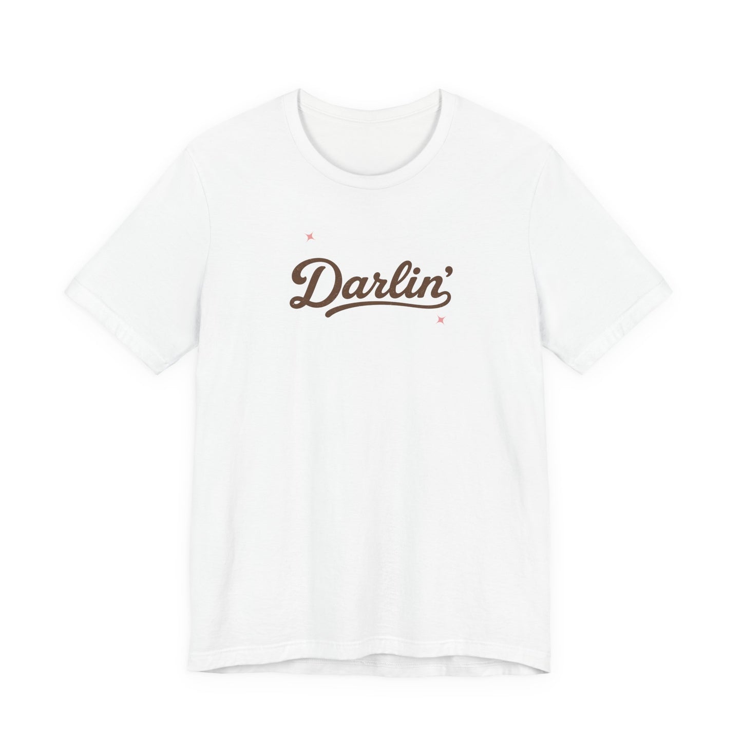 Darlin' Graphic T‑Shirt – Retro Script Women's Casual
