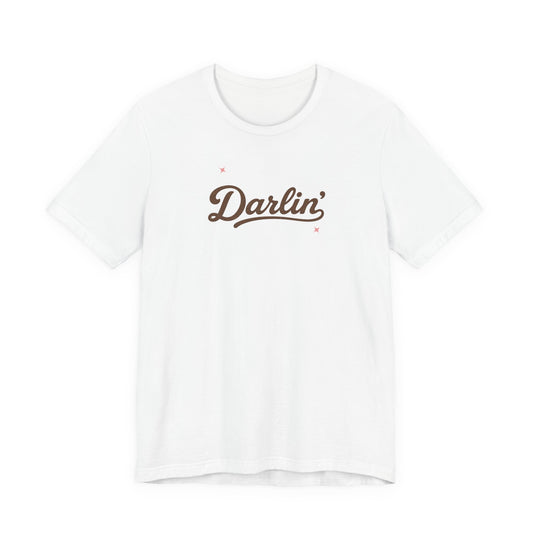 Darlin' Graphic T‑Shirt – Retro Script Women's Casual
