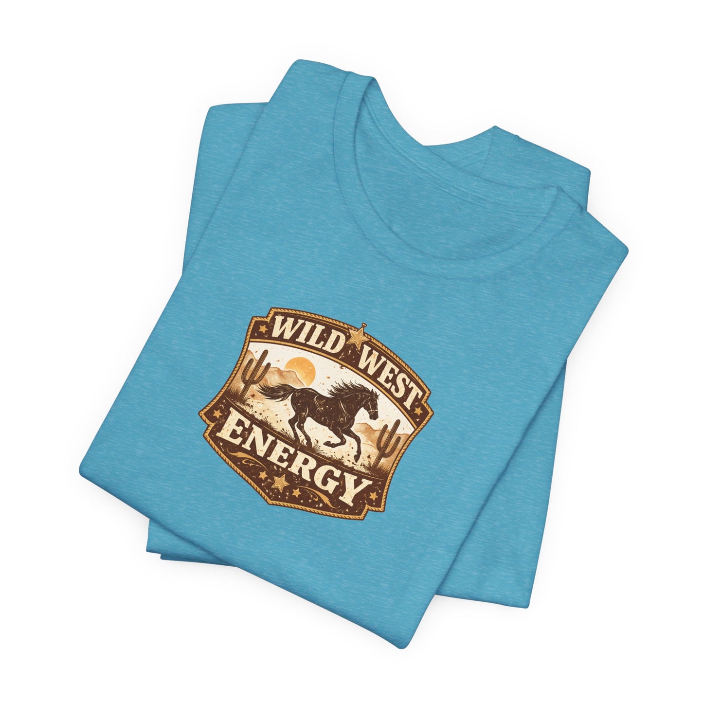 Wild West Energy T-Shirt — Retro Desert Rodeo Graphic Tee