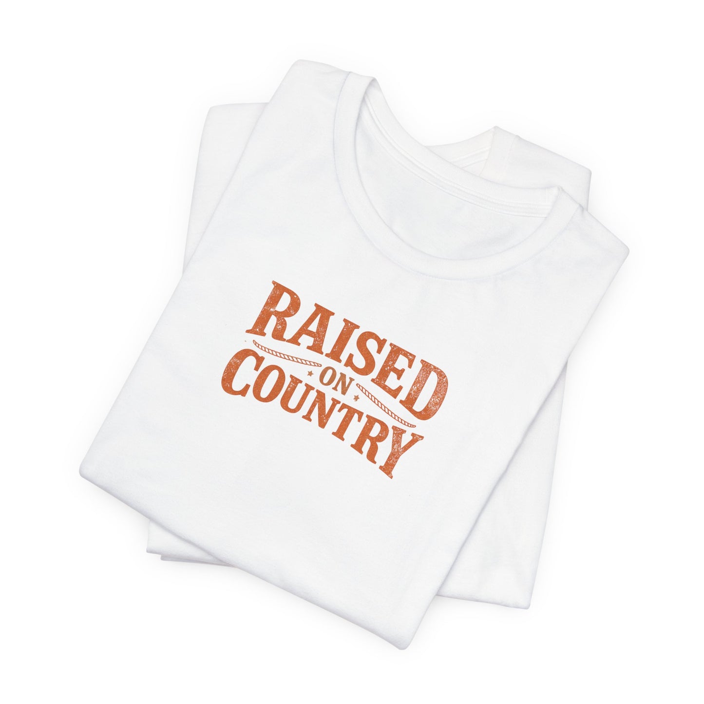 Raised on Country T-Shirt — Vintage Western Graphic Tee for Country Music Lovers