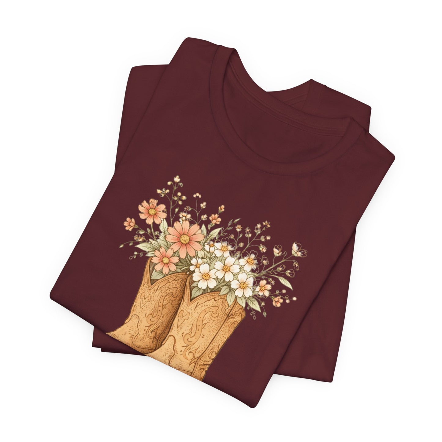 Deeply Rooted Cowboy Boots Floral T-Shirt