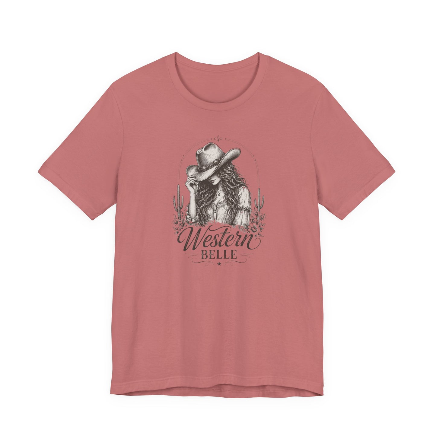 Western Belle T‑Shirt — Vintage Cowgirl Graphic Tee