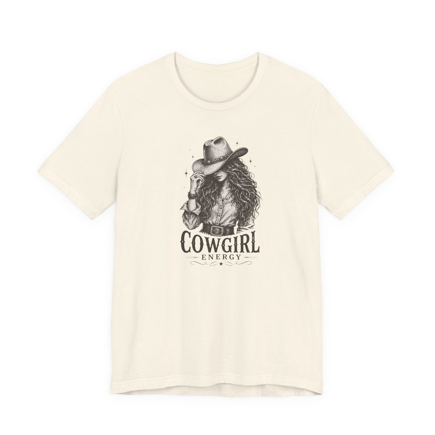 Cowgirl Energy T-Shirt — Western Cowboy Hat Graphic