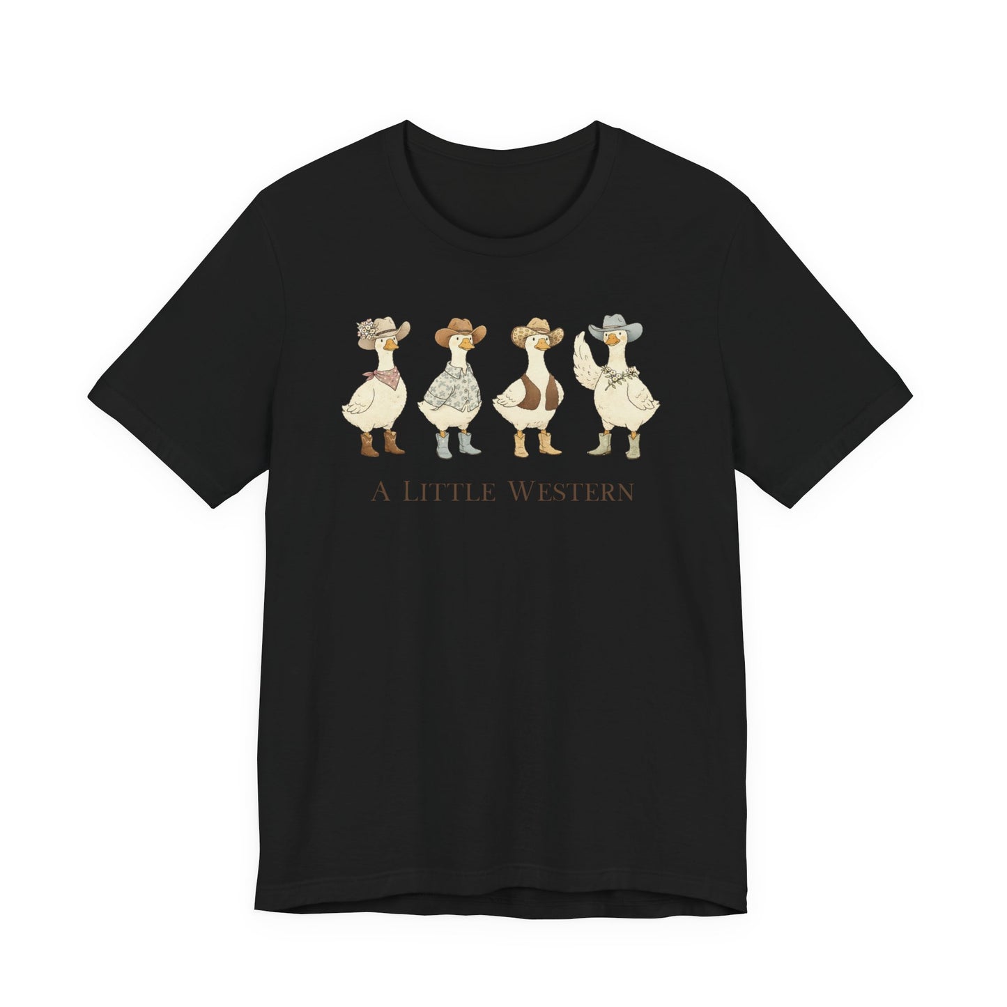 Country Ducks Graphic T-Shirt - 'A Little Western'