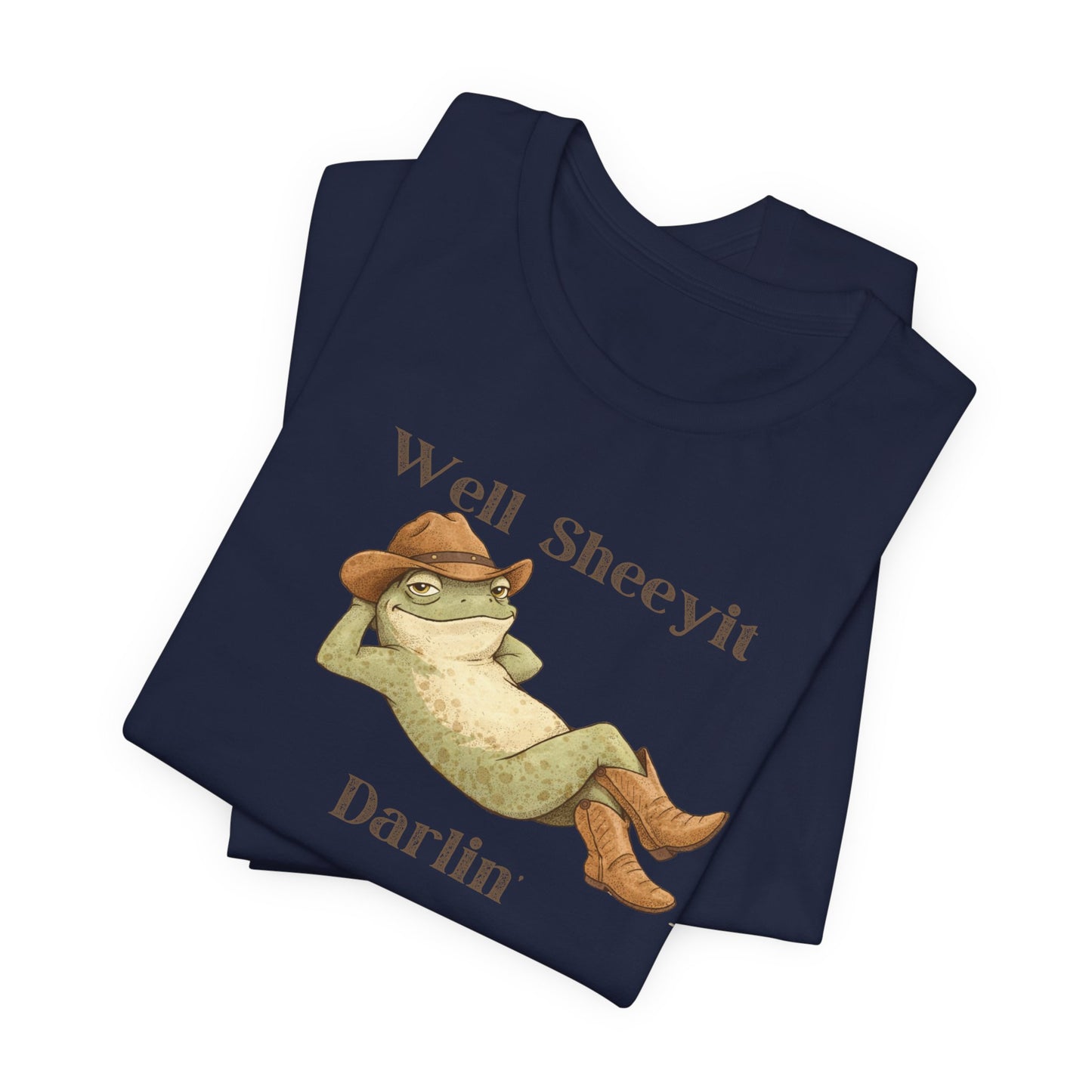 Frog Relaxing Graphic Shirt — "Well Sheeyit Darlin"