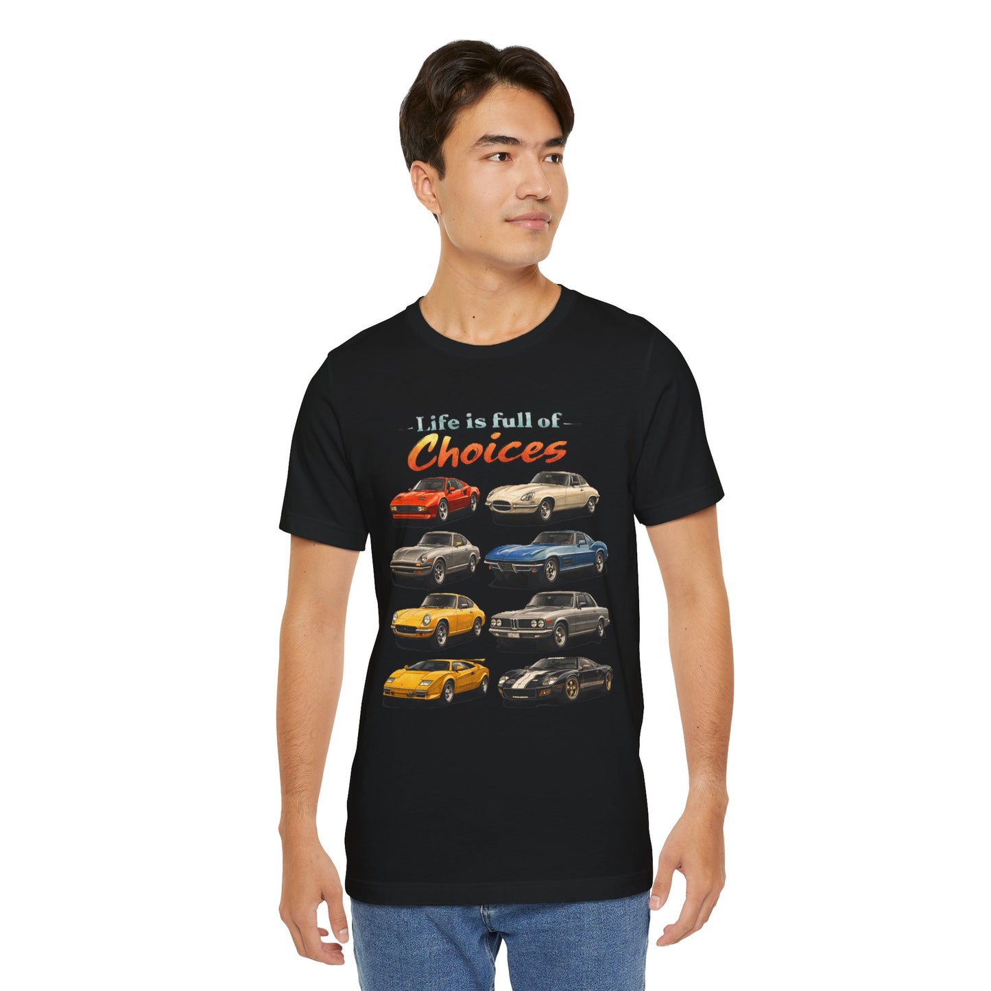 Vintage Sports Cars T-Shirt- "Life is Full of Choices"
