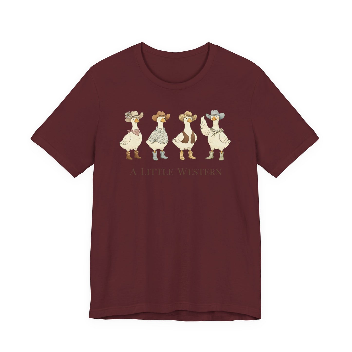 Country Ducks Graphic T-Shirt - 'A Little Western'
