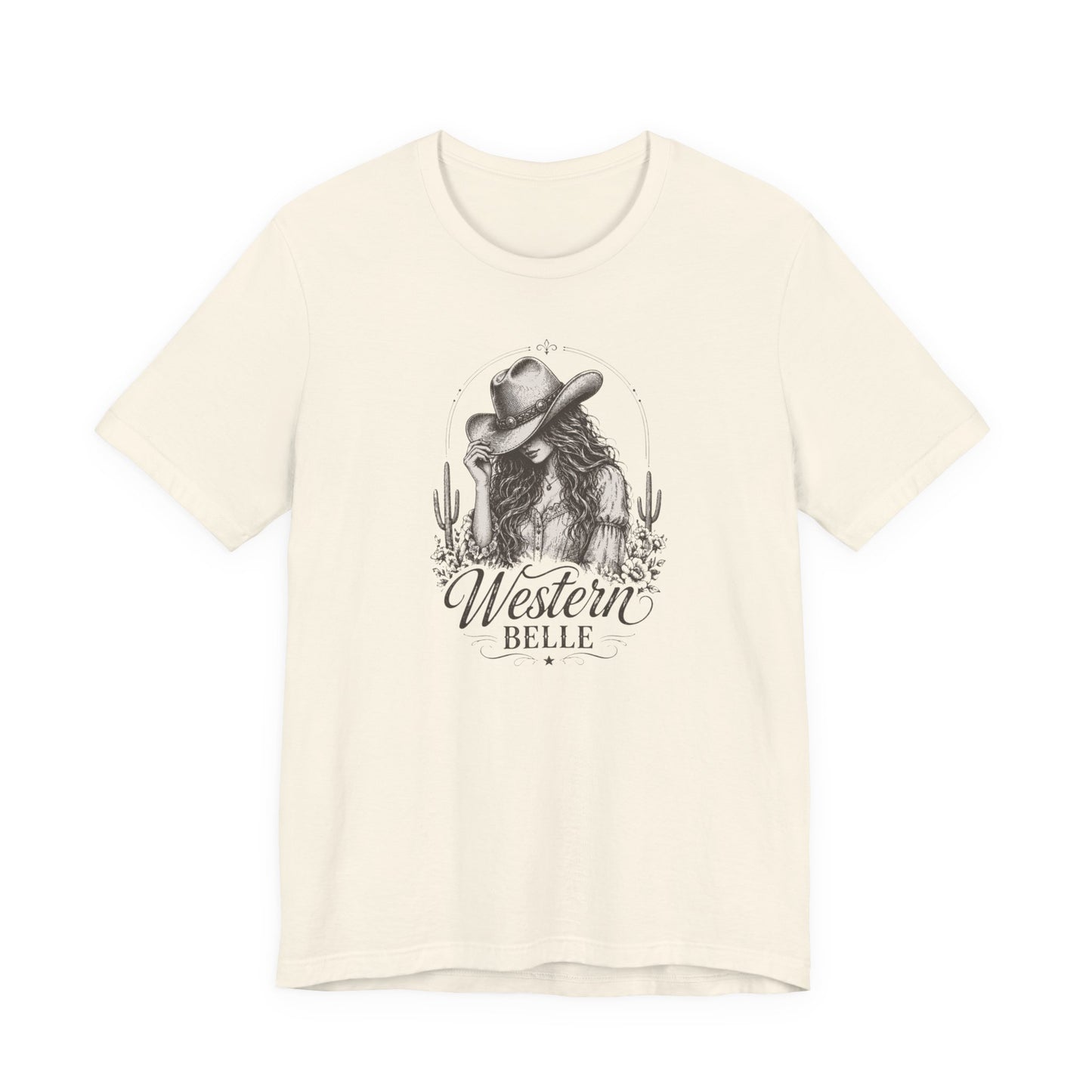 Western Belle T‑Shirt — Vintage Cowgirl Graphic Tee