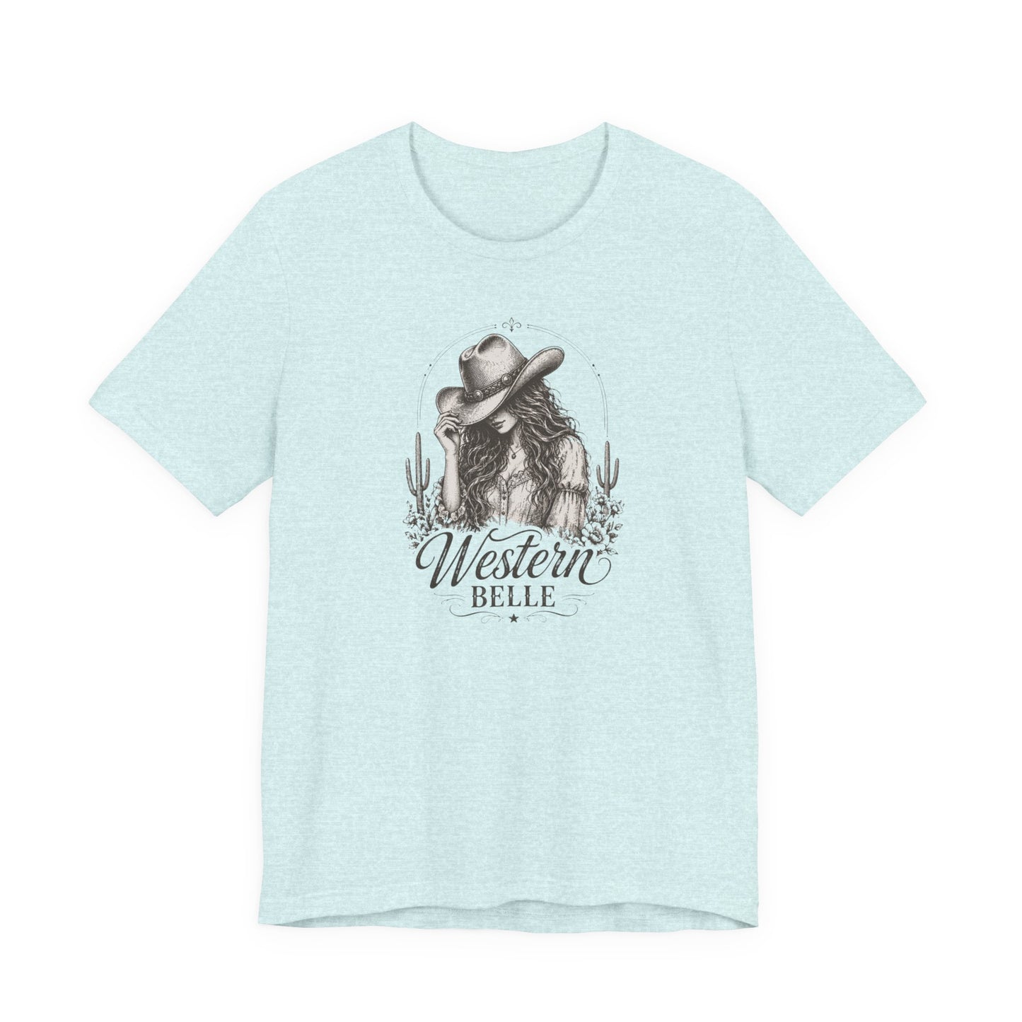 Western Belle T‑Shirt — Vintage Cowgirl Graphic Tee