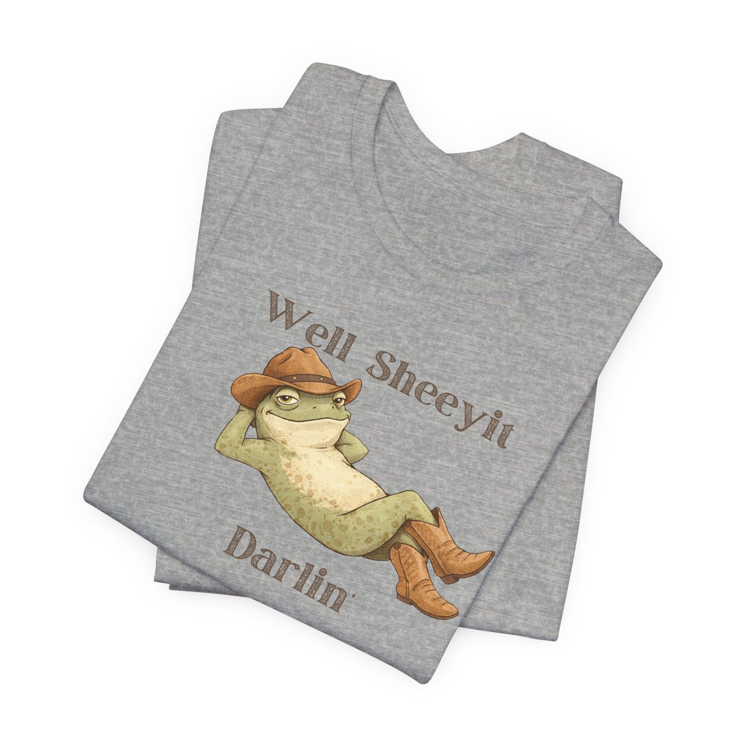 Frog Relaxing Graphic Shirt — "Well Sheeyit Darlin"