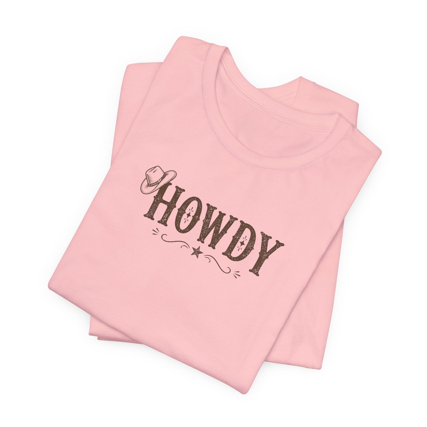 Howdy Western Graphic T‑Shirt— Vintage Cowboy Greeting T‑Shirt