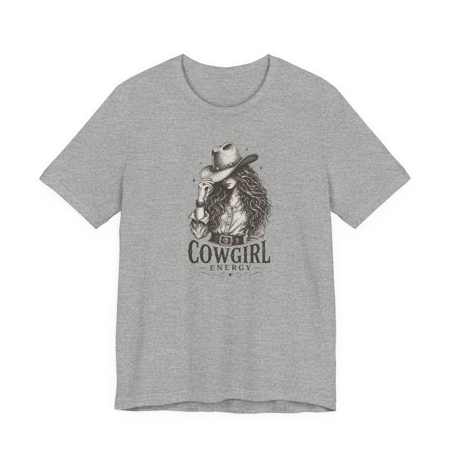 Cowgirl Energy T-Shirt — Western Cowboy Hat Graphic
