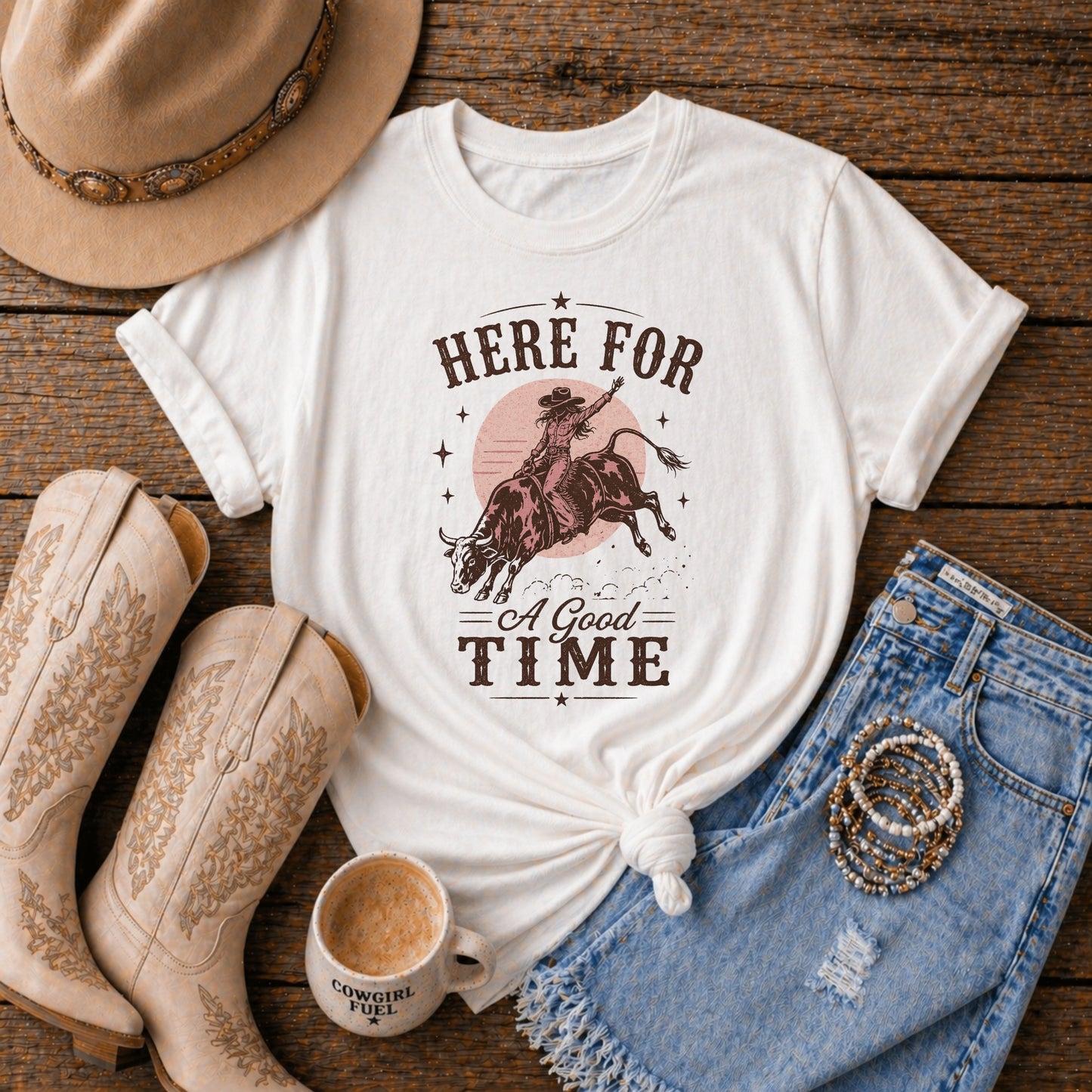 Here For A Good Time Rodeo T-Shirt